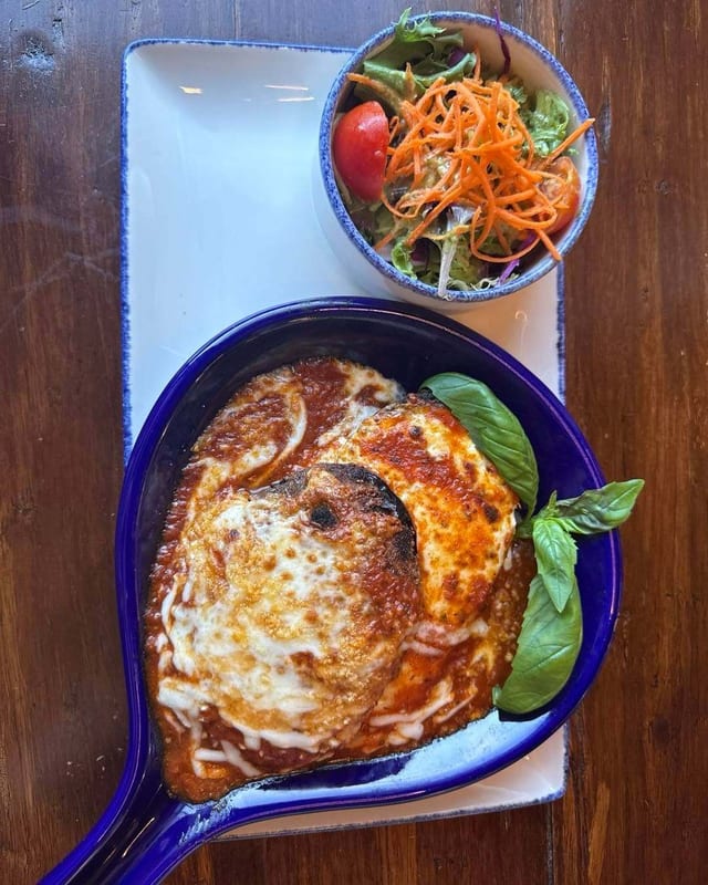 Eggplant Parmesan.