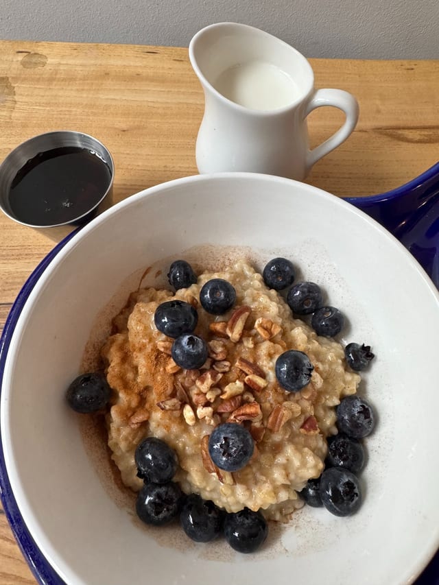 Steel-Cut Organic Oatmeal.