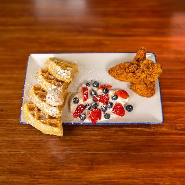 Kid’s Chicken and Waffle.