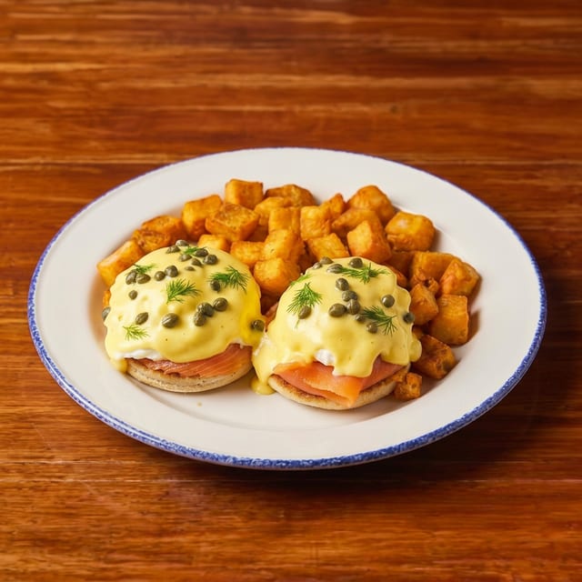 Smoked Salmon Benedict.